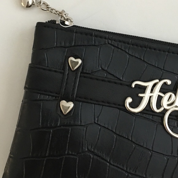 NWT Vintage Hello Kitty Black Crocodile Pen/Cosmetic Pouch Sanrio 2006 - Picture 2 of 13